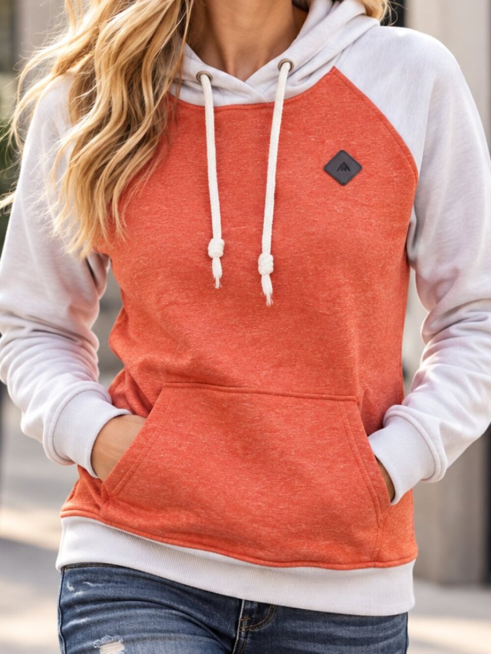 Burton Dryride Coral Ivory Hoodie Small